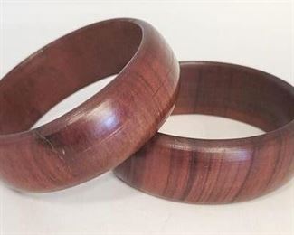 91c - 2 Wooden bracelets
