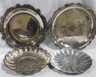 95 - Group silver plate items
