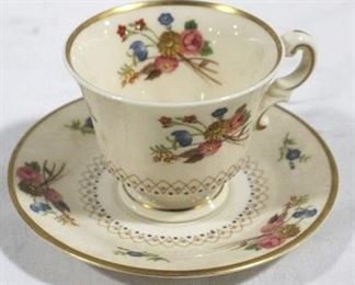 99 - Old Ivory cup & saucer set - 3 x 4.5
