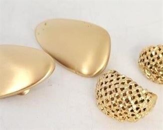 102c - 2 Pair Napier & Monet clip on earrings
