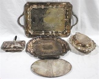 103 - Group silver plate items
