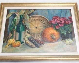 124 - Framed oil on canvas - signed 23 x 29
