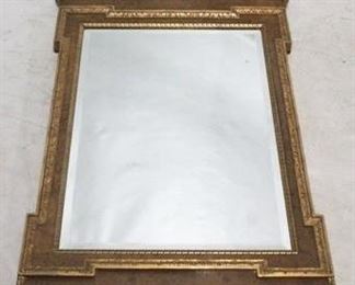 128 - Baker wall mirror with gold accent 51 x 27
