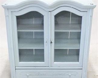 150 - Painted hanging wall cabinet 38 x 34.5 x 14.25
