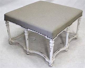 164 - Province center ottoman - paint decorated 23 x 36 x 36
