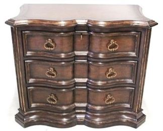 167 - Marge Carson Verona 3 drawer chest serpentine front 34 x 42 x 24
