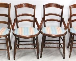 189 - 4 Vintage dining chairs 36 x 17 x 18
