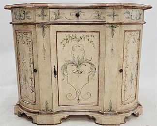 204 - Decorative painted credenza 35 x 13 x 45

