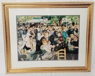 242 - Framed Renoir print under glass 34 x 28
