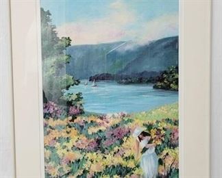 244 - Framed print under glass 37 x 25.5
