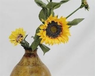 250 - Decorative 26" vase with sunflowers
