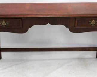 269 - Hekman mahogany 2 drawer console table 28.5 x 54 x 16
