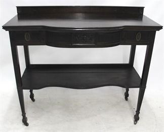 271 - Vintage one drawer server with backsplash 39 x 44 x 20
