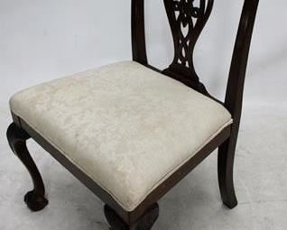 283 - Chippendale claw foot chair
