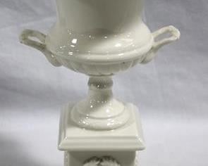 321 - Creme Ware vase - 12"
