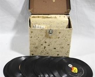 322 - Assorted 45RPM records & case 8 x 5 x 8
