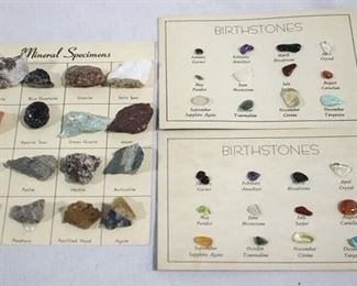 330 - Mineral specimens & birthstones
