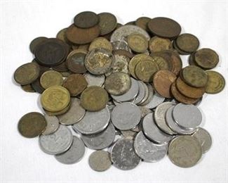 339 - Assorted foreign coins & etc
