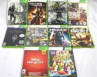 341 - 10 XBOX 360 games - complete
