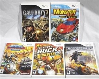 362 - 5 Nintendo WII games - complete
