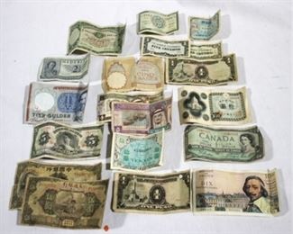 365 - Assorted foreign paper money
