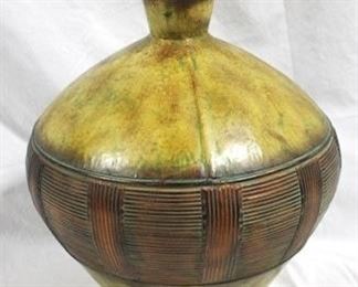 374 - Metal 16" vase
