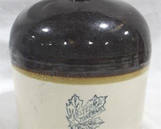 467 - Western Stoneware brown & white 9" jug
