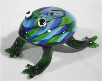 469 - Murano Art Glass 7" Frog Figurine
