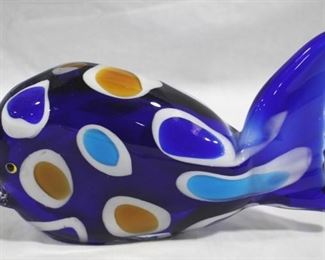 472 - Murano Art Glass 9" Fish Figurine
