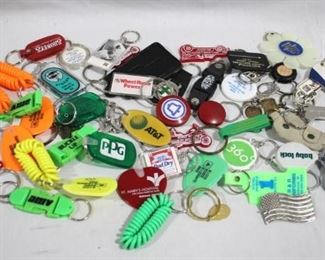 499 - Lot of 50 Assorted Keychains
