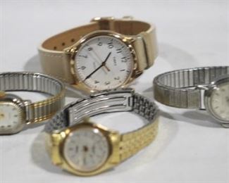 507 - Lot of 4 Vintage Women's Watches timex, pulsar & more
