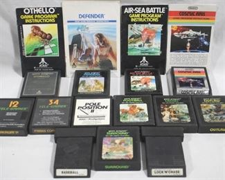 513 - Lot of 13 Atari 2600 Video Games w/ 4 manuals
