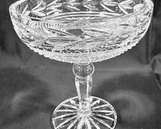 517 - Waterford Compote w/ sticker 7.5 x 7
