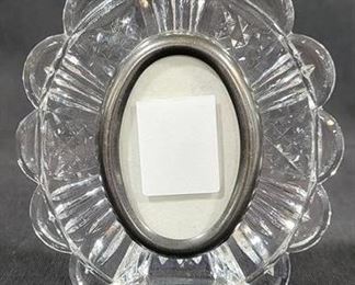 520 - Waterford Oval Picture Frame - signed 5.5 x 4.5
