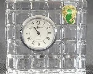 534 - Waterford Quartz Clock - signed 3 x 3
