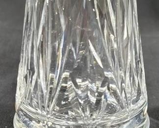 547 - Waterford Fairy Lamp - signed - 2 pieces 4.5" tall x 3" round
