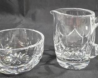 549 - Waterford Sugar & Creamer Set - signed 4 x 2.5 - pitcher

