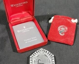 551 - Waterford 1989 Ornament 3 x 2

