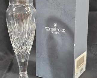 577 - Waterford Tisdale 9" Bud Vase-signed w/ box
