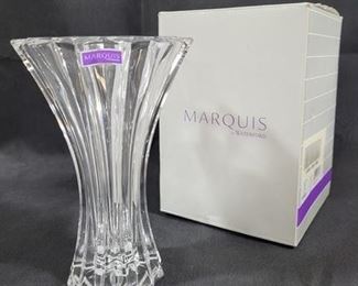 588 - Marquis by Waterford Elliston 7" Vase - signed w/ box
