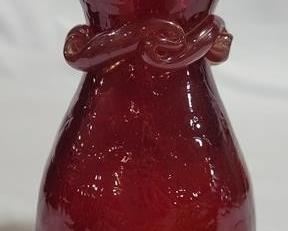 766 - Blenko Red Crackle 5" Vase
