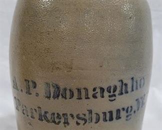 798 - A.P. Donaghho Parkersburg, WV Crock - 10" tall
