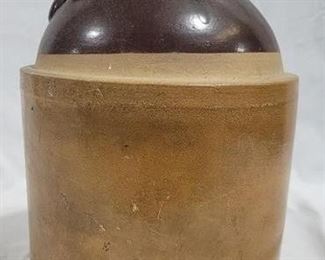 799 - Brown & White Jug - 13" tall
