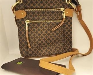 841 - Shoulder bag & John Deere wallet bag 9 x 9 leather wallet
