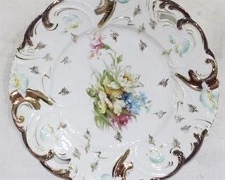 873 - Antique floral platter - 11.5
