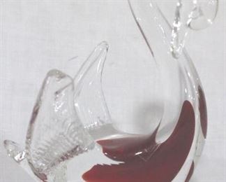 902 - Murano Glass Swan 6 1/2 tall
