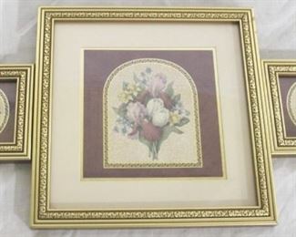 937 - 3 piece Framed Print Set 4x4 + 9x9
