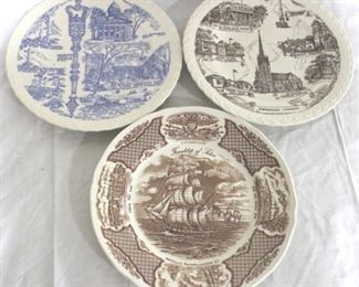 944 - Lot of Three Collector Plates 10 1/4 round
