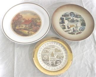 946 - 3 Piece Lot of Collector Plates
