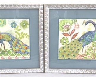 967 - Pair of Framed Prints 14 1/2 x 14 1/2
